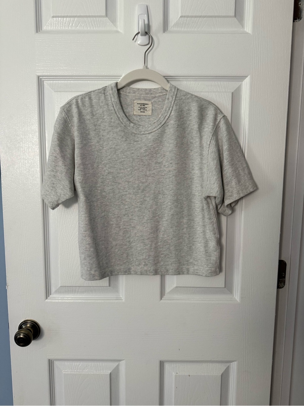 Buck Mason Field-Spec Boyfriend Crop Tee XS
